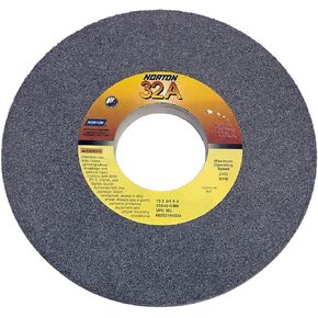 عجلة طحن مستقيمة مزججة من النوع T-1 بقطر 10 بوصة من Norton، أربور 3 بوصة، سمك 3/4 بوصة، صلابة I، 46 حبيبة، هيكل حبوب 32A in Kuwait