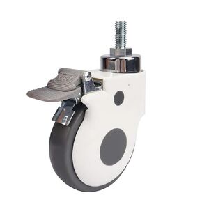 4 Inch M12 Screw Rod TPR Wheel Caster Universal Wheel Wheel 1Pcs(with Brake) in Kuwait