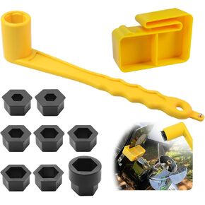 PMPS-1-DP Prop Stop Block & 91-859046Q4 Light-Weight Propeller Wrench with Multiple Sockets, Fit for Mercury Mercruiser Alpha, for Marine Boat Prop and All Outboard & Stern Drive Applications in Kuwait