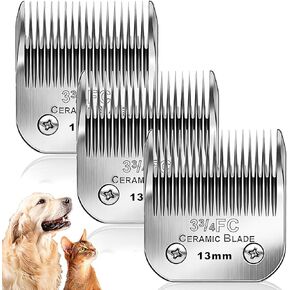 4Pack Dog Grooming Blades Compatible with Andis Dog Clippers,Dog Clipper Blades Compatible with Oster A5,Wahl km10 Dog Clippers for Animal Dog Cat Horse,Stainless-Steel Blade Sharp in Kuwait