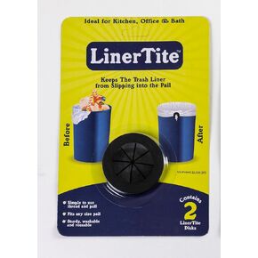Durable LinerTite Disks: Eco-Friendly, Reusable Trash Liner Cinch for Securing Trash Liners | Prevents Liners from Falling into Trashcan in Saudi Arabia