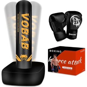 Freestanding Punching Bag with Gloves, 70'' Superior Boxing Bag with Stand for Adults & Teens, No Drill Kickboxing Bags for Men Women Beginners Training MMA, Muay Thai, Karate & Home Fitness in Saudi Arabia