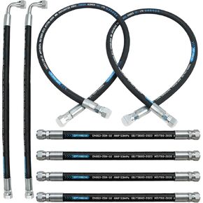 7J303-76610 75535-66620 7J999-95562 مجموعة الخراطيم الهيدروليكية مناسبة لكوبوتا LA350a، LA401، LA402، LA402-1، مجموعة خرطوم اللودر الأمامي تتضمن خرطوم هيدروليكي خراطيم ذراع الرافعة والدلو الأسطوانية in Kuwait