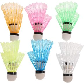 FAVOMOTO 12pcs Nylon Badminton Shuttlecocks Oversized Plastic Birdies for Sports Red Shuttlecocks Training Set in Kuwait