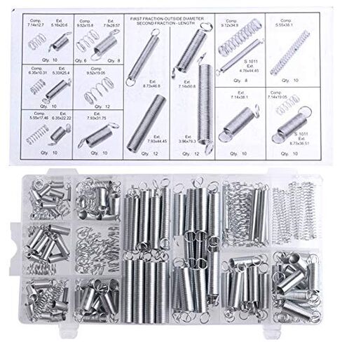 200PCS Metal Pratique Tension/Compression Ressorts Assortiment Dans 20 Tailles in Saudi Arabia