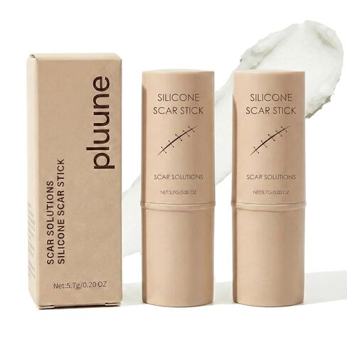 Scar Stick, with Vitamin E & Centella Asiatica Extract, Silicone Stick for Surgical Scars, Old Marks & New Scars, Helps Smooth and Protect Skin (1pcs) in Kuwait