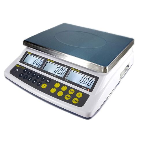 Aquos Price Computing Scale – CK Series Class III NTEP Legal for Trade, Commercial Food Scale with Rechargeable Battery, Digital Kitchen Scale with Stainless Steel Platter & LCD Display (60 lbs) in Saudi Arabia