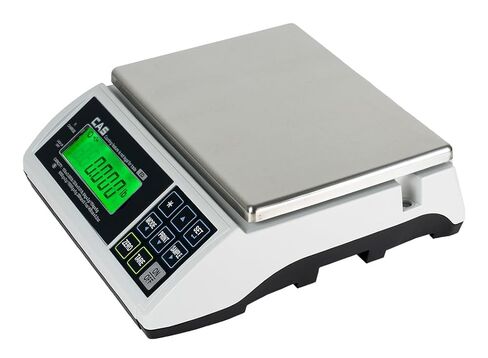 CAS ED-30 Multifunctional Electronic Counting Scale - 30lb Capacity NTEP Certified Scale for Legal Trade - Features Dual Range Tech, LCD Display, 9 Function Keys w/Rechargeable Battery & Two Platters in Kuwait