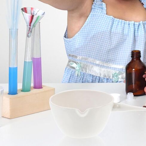 Ceramic Round Evaporating Basin with Handle 250ml Laboratory Evaporating Dish Container Porcelain Evaporation Bowl for Scientific and School Use in Kuwait