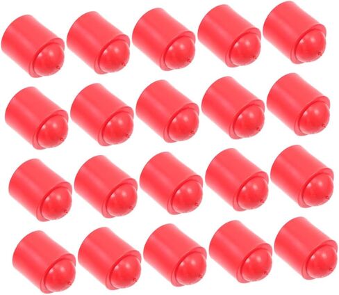 50pcs Pool Cue End Protectors Red Replaceable Billiard Cue Tip Covers Snooker Supply Billiards Pool Stick Protecting Parts for Game Room in Saudi Arabia