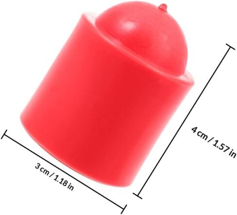 50pcs Pool Cue End Protectors Red Replaceable Billiard Cue Tip Covers Snooker Supply Billiards Pool Stick Protecting Parts for Game Room in Saudi Arabia