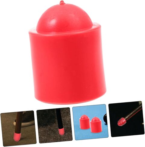 50pcs Pool Cue End Protectors Red Replaceable Billiard Cue Tip Covers Snooker Supply Billiards Pool Stick Protecting Parts for Game Room in Saudi Arabia