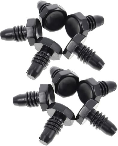 Zerodeko 10pcs Black Plastic Billiard Cue Bottom Protectors Snooker Pool Cue Accessories Cylindrical Pool End Plugs for Stick Protection in Billiard Games in Saudi Arabia
