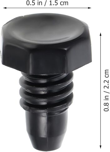 TOYANDONA 5pcs Billiard Cue Tail Protection Plugs Black Plastic Cue Bottom Covers Pool Stick Protectors for Billiard Tail End Sports Accessories in Saudi Arabia