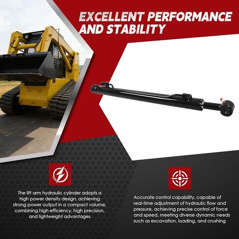 6812504 Lift Arm Hydraulic Cylinder Compatible with Skid Steer Loaders 753 763 Mustrod 1003522009, 6589259 in Saudi Arabia