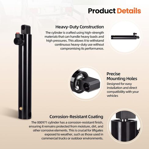 أسطوانة G2 بديلة 000971 متوافقة مع Tommy Gate 1340، 1342، 1540، 1542، 1640 و1642 Series G2 Liftgates البناء عالي التحمل in Kuwait