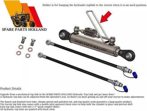 هيدروليك توب لينك كات. 2-2 | 24 3/16 بوصة - 37 5/8 بوصة | مع قفل + 2 خرطوم مياه in Kuwait