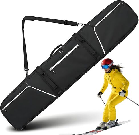 360° Padded Ski and Snowboard Travel Bag, Water-resistant Durable Storage Case for Air Travel and Road Trips in Saudi Arabia
