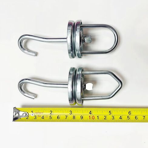 Powder Coating Swivel Hooks 360 Degree Rotation Ball Bearing Spinner Heavy Duty V and U Type Hook Kit for Painting Powder Coating and Spray Process (4 Pack) in Saudi Arabia