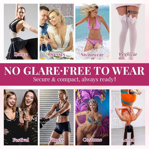 2-Pack 40ml Body Glue for Clothes - Body Adhesive Fashion Glue Alternative for Low-cut Styles, Strapless Dresses and Work Blouses - Sweat and Dance Proof, Fast Drying in Kuwait