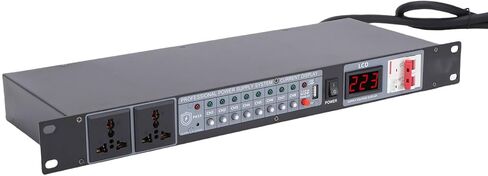 Yoidesu Power Sequencer, 10 Channel Power Sequence Controller with HD Digital Voltage Display and Delay Switch, Compatibility with Public Address Systems, Professional Sound (US Plug) in Saudi Arabia