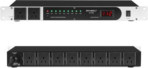 مكيف طاقة احترافي ذو 10 مقابس/جهاز تسلسل التيار. وحدة تحكم بإمدادات الطاقة الصوتية بقدرة 3300 واط، وواقي من زيادة التيار، للمنتجات الصوتية، والمعدات الإلكترونية in Kuwait