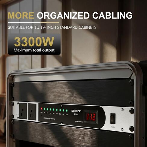 مكيف طاقة احترافي ذو 10 مقابس/جهاز تسلسل التيار. وحدة تحكم بإمدادات الطاقة الصوتية بقدرة 3300 واط، وواقي من زيادة التيار، للمنتجات الصوتية، والمعدات الإلكترونية in Kuwait