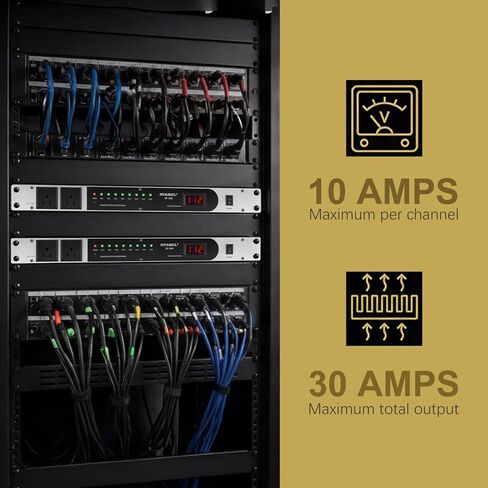 مكيف طاقة احترافي ذو 10 مقابس/جهاز تسلسل التيار. وحدة تحكم بإمدادات الطاقة الصوتية بقدرة 3300 واط، وواقي من زيادة التيار، للمنتجات الصوتية، والمعدات الإلكترونية in Kuwait