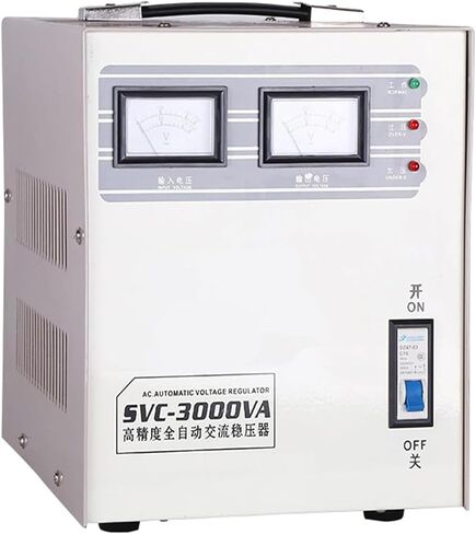 Heavy Duty Automatic Voltage Stabilizer 5000W, 220V AC Voltage Regulator, Single Phase Power Conditioner, 150-260V Input, Surge Protection, 3000VA for Home & Industrial Use in Saudi Arabia