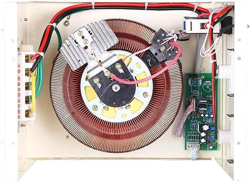 Heavy Duty Automatic Voltage Stabilizer 5000W, 220V AC Voltage Regulator, Single Phase Power Conditioner, 150-260V Input, Surge Protection, 3000VA for Home & Industrial Use in Saudi Arabia