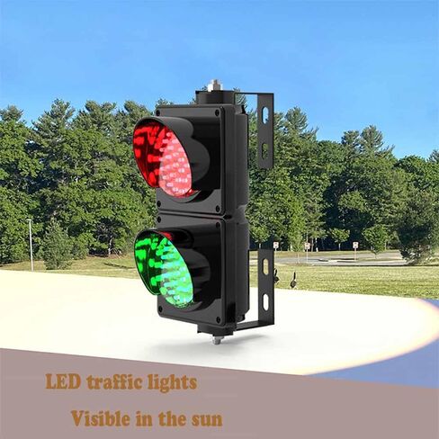 Industrial LED Traffic Light, 2-Light Red/Green Loading Dock Traffic Lights, 4 Inch Industrial Stop/Go Light, with Switch Control,Plug & Playfor Warehouses, Construction Sites. in Saudi Arabia