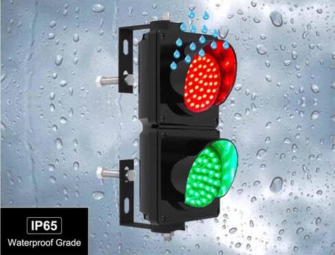 Industrial LED Traffic Light, 2-Light Red/Green Loading Dock Traffic Lights, 4 Inch Industrial Stop/Go Light, with Switch Control,Plug & Playfor Warehouses, Construction Sites. in Saudi Arabia