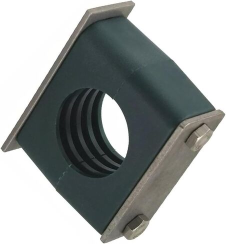 For ZSI S3014S-SS Vibration Beta Clamp,13/16"OD,2 3/64"W 2UKN8, vibration clamp, beta clamp assembly, stainless steel tube, polypropylene cushion, ribbed bore, KQG2L03N01S in Saudi Arabia