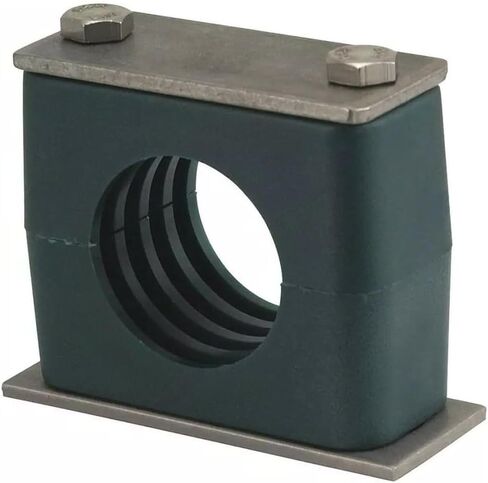 For ZSI S3014S-SS Vibration Beta Clamp,13/16"OD,2 3/64"W 2UKN8, vibration clamp, beta clamp assembly, stainless steel tube, polypropylene cushion, ribbed bore, KQG2L03N01S in Saudi Arabia