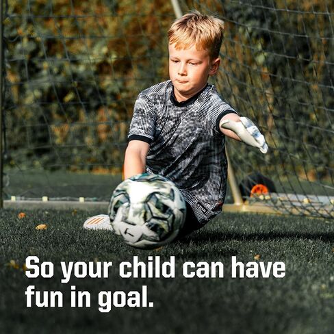 T1TAN Classic 1.0 White-Out Junior Soccer Gloves Kids - Goalie Gloves for Goalkeeper - Football - Kids & Youth in Saudi Arabia