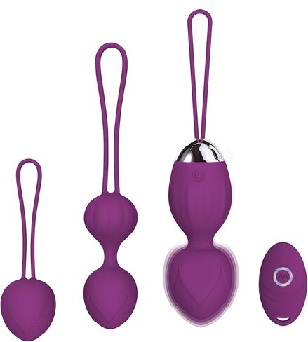 3 Kegel Balls for Women Tightening Exercise Set, Different Kegel Weights for Pelvic Floor Muscle, Pelvic Floor Trainer System for Beginners & Advance (Purple) in Saudi Arabia