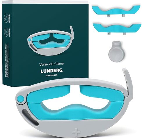 LUNDERG Versa Clamp 2.0 (2026 Upgrade) - Lightweight, Comfortable Male Incontinence Clamp with Adjustable Pressure Knob, 2 Removable Pads and a Dorsal Gap to Reduce Pressure and Support Circulation in Kuwait