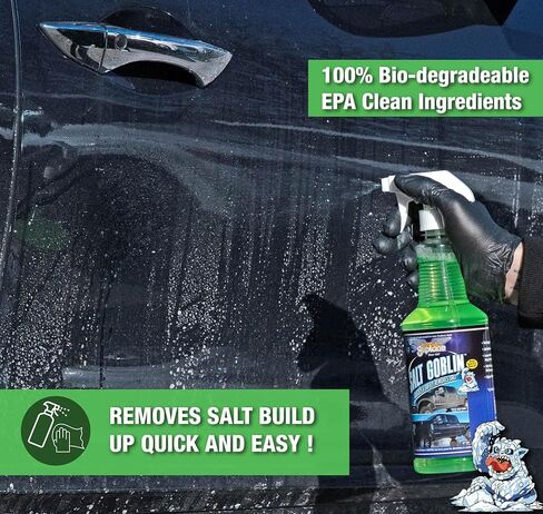 Gliptone Salt Goblin Salt Remover Ready to Use, Fast Acting, 32 oz. Neutralizes and Eliminates Salt Residue and Staining from Interior and Exterior in Kuwait
