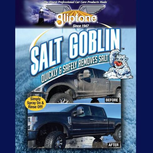 Gliptone Salt Goblin Salt Remover Ready to Use, Fast Acting, 32 oz. Neutralizes and Eliminates Salt Residue and Staining from Interior and Exterior in Kuwait