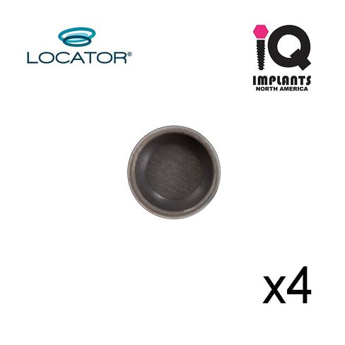 Locator Original Genuine Replacement Male Inserts Caps, Extended Range, Gray 0 (Zero) Retention (4 Pack) in Kuwait