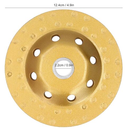Grinding Cup Wheel Bowl Cutting Disc Double Row Polishing Pad Hardware Gold 125mm for Granite Stone Marble Masonry Concrete in Saudi Arabia