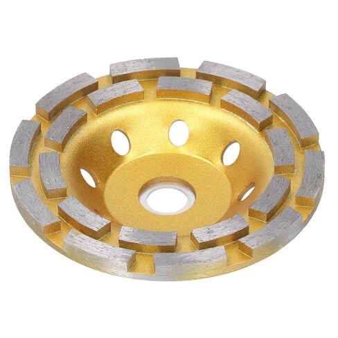 Grinding Cup Wheel Bowl Cutting Disc Double Row Polishing Pad Hardware Gold 125mm for Granite Stone Marble Masonry Concrete in Saudi Arabia