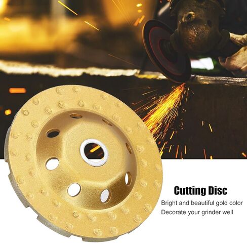 Grinding Cup Wheel Bowl Cutting Disc Double Row Polishing Pad Hardware Gold 125mm for Granite Stone Marble Masonry Concrete in Saudi Arabia