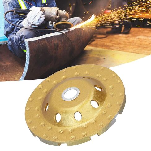Grinding Cup Wheel Bowl Cutting Disc Double Row Polishing Pad Hardware Gold 125mm for Granite Stone Marble Masonry Concrete in Saudi Arabia