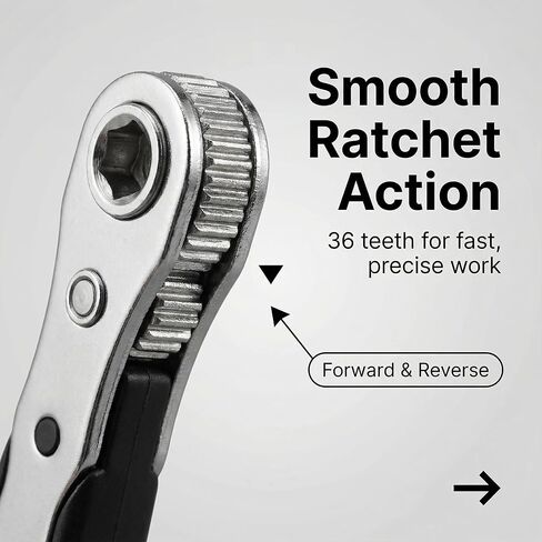 Magnetic Ratchet Screwdriver Reversible Ratcheting Screwdriver Wrench, Bender, Crosshead Cover, Narrow Space Compact for Tight Spaces, DIY/Home/Car Repairs Gift for DIYers, Handymen & Men in Saudi Arabia