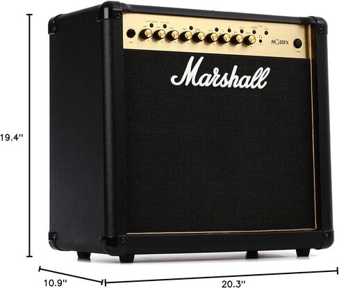 مجموعة مارشال أمبير M-MG50GFX-U 50W 1x12 باللون الذهبي مع FX in Saudi Arabia
