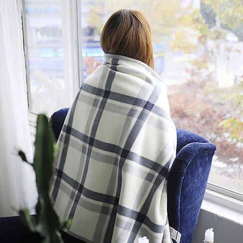 Fleece Wheelchair Blanket, Cozy Lap Blanket with Buttons Doublelayer Extra Legs Feet Warmer Cover for Lap Bed Sofa Office in Saudi Arabia