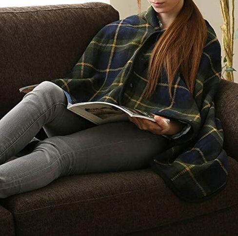 Comfy Blanket - Cozy Legs Feet Warmer Cover with Buttons Super Soft Plush Wheelchair Cloak for Patients Elders Cold Weather in Saudi Arabia