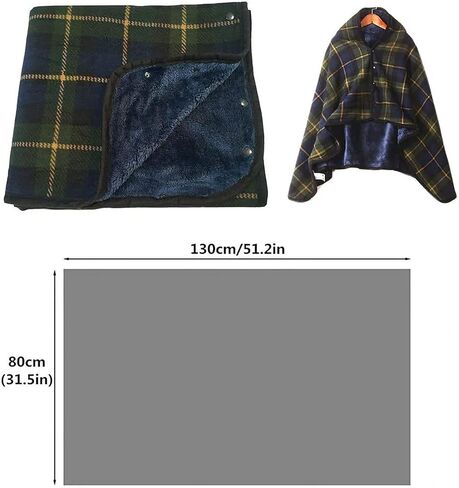 Comfy Blanket - Cozy Legs Feet Warmer Cover with Buttons Super Soft Plush Wheelchair Cloak for Patients Elders Cold Weather in Saudi Arabia
