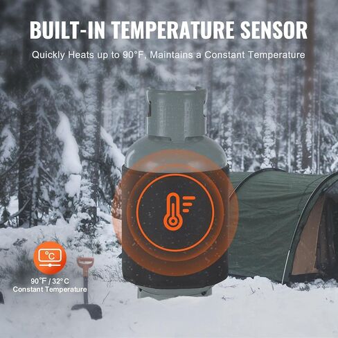 Insulated Band Style Gas Cylinder Warmer for40 lbs Gas Tanks 120W 90 掳F in Kuwait